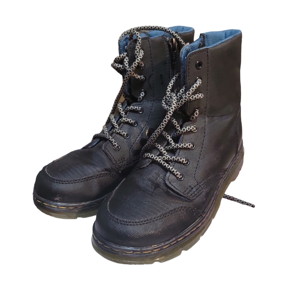 2021 Dr. Martens Air Wair Combs Cap J Size 3 Kids Black High Top Ripstop…